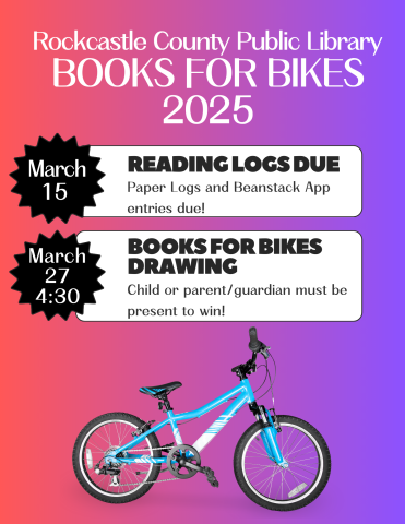 Books For Bikes Reading Logs Due 