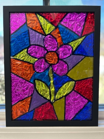 Faux Stained Glass Picture