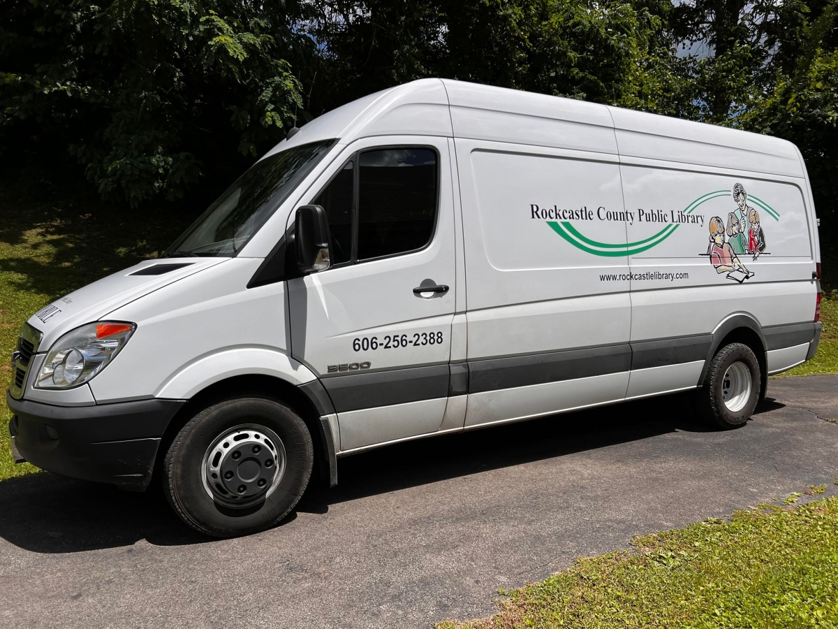 white bookmobile 