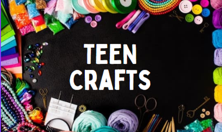 TEEN Crafts written with crafts around border